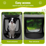 i.Pet Pet Stroller Dog Pram Large Carrier Cat Travel Foldable Strollers 4 Wheels Trolley - Rear View