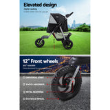 i.Pet Pet Stroller Dog Pram Large Cat Carrier Travel 3 Wheels Foldable Pushchair - Top-Down View
