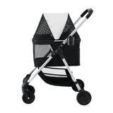 i.Pet Pet Stroller Pram Dog Cat Carrier Cage Large Travel Pushchair Foldable 4 Wheels - Top-Down View