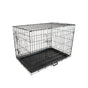 24in Foldable Wire Dog Cage with Tray