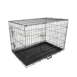 42in Foldable Wire Dog Cage with Tray