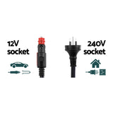 Glacio 100L Portable Fridge Freezer Bar Upright 12V/24V/240V Camping Caravan - Rear View