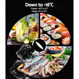 Glacio 65L Portable Fridge Freezer Bar Upright 12V/24V/240V Camping Caravan - 45-Degree Angle