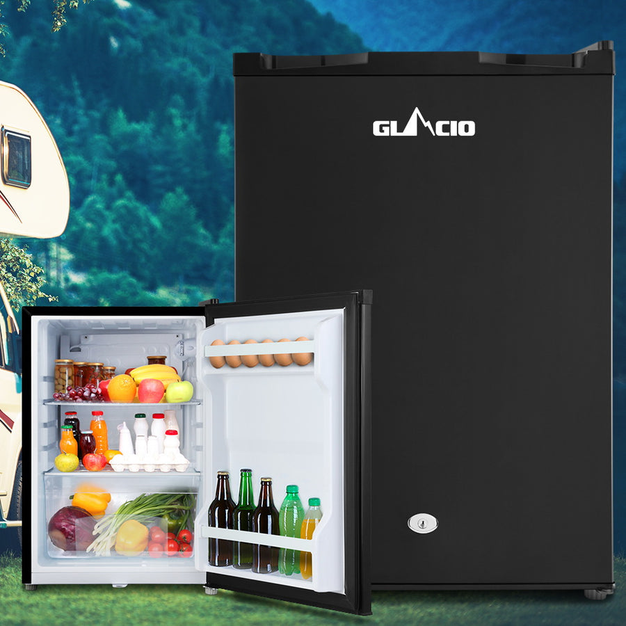 Glacio 80L Portable Fridge Bar Upright 12V/24V/240V Camping Caravan
