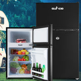 Glacio 90L Portable Fridge Freezer Bar Upright 12V/24V/240V Camping Caravan - Close-Up Angle