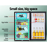 Glacio 95L Portable Fridge Freezer Bar Upright 12V/24V/240V Camping Caravan - Top-Down View