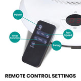 PureFlow Dust-Free Bladeless Breeze Room purifier - Rear View