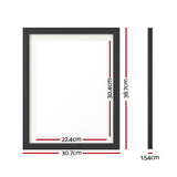 Artiss Black 3-Piece Photo Frame Set for 10x14 Prints - Front View