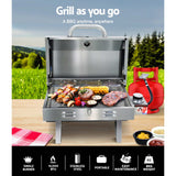 Grillz Portable Gas BBQ Grill - Side View
