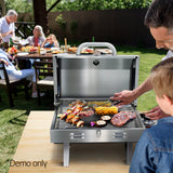 Grillz Portable Gas BBQ Grill - Close-Up Angle