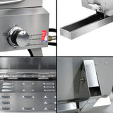 Grillz Portable Gas BBQ Grill 2 Burners - Close-Up Angle