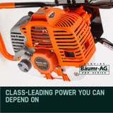 Baumr-AG Post Hole Digger 62CC Posthole Earth Auger Fence Borer Petrol Drill Bit - Front View