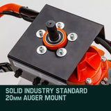 Baumr-AG Post Hole Digger 62CC Posthole Earth Auger Fence Borer Petrol Drill Bit - Low Angle