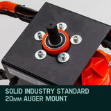 Baumr-AG Post Hole Digger 75CC Posthole Earth Auger Fence Borer Petrol Drill Bit - Low Angle