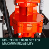 Baumr-AG Post Hole Digger 75CC Posthole Earth Auger Fence Borer Petrol Drill Bit - Close-Up Angle