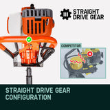 Baumr-AG Post Hole Digger 88CC Posthole Earth Auger Fence Borer Petrol Drill Bit