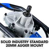 POWERBLADE PD950 52cc 2-Stroke Petrol Post Hole Digger, w/ 3 Auger bits, 600mm Extension Shaft - Extra Image