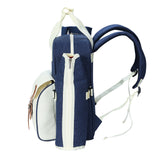 Alfresco 4 Person Picnic Basket Set Backpack Bag Insulated Blue - Top-Down View