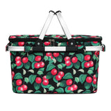 Alfresco Picnic Basket Folding Bag Hamper Insulated Storage Food Cover - Side View