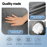 Giselle Reading Pillow Back Rest Lumbar Support Cushion Grey - 45-Degree Angle