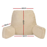 Giselle Reading Pillow Back Rest Lumbar Support Cushion Oatmeal - Front View