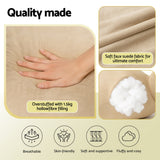 Giselle Reading Pillow Back Rest Lumbar Support Cushion Oatmeal - 45-Degree Angle