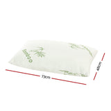 Giselle Bedding 4 Pack Bamboo Pillow Family Hotel - Front View