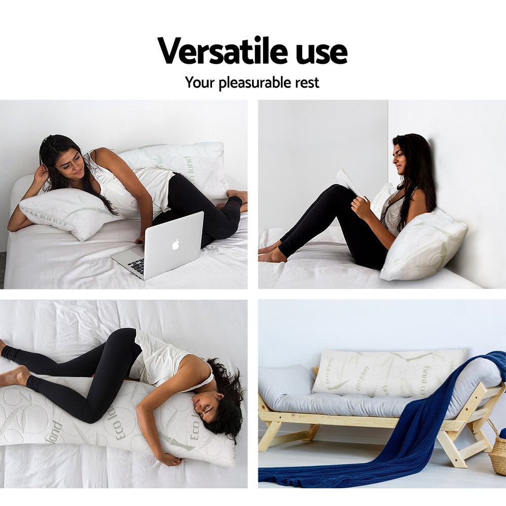 Giselle Bamboo Bliss Full Body Support Memory Foam Pillow