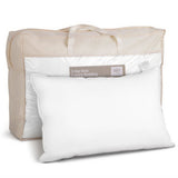 Giselle Bedding Duck Feather Down Pillow Luxury Twin Pack - Close-Up Angle