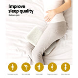 Giselle Bedding Memory Foam Leg Knee Pillow - Side View