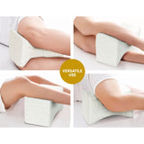 Giselle Bedding Memory Foam Leg Knee Pillow - Rear View