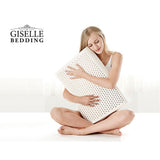 Giselle Bedding Natural Latex Pillow 2-Zone Twin Pack - Rear View