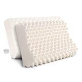 Giselle Bedding Natural Latex Pillow Twin Pack - Low Angle