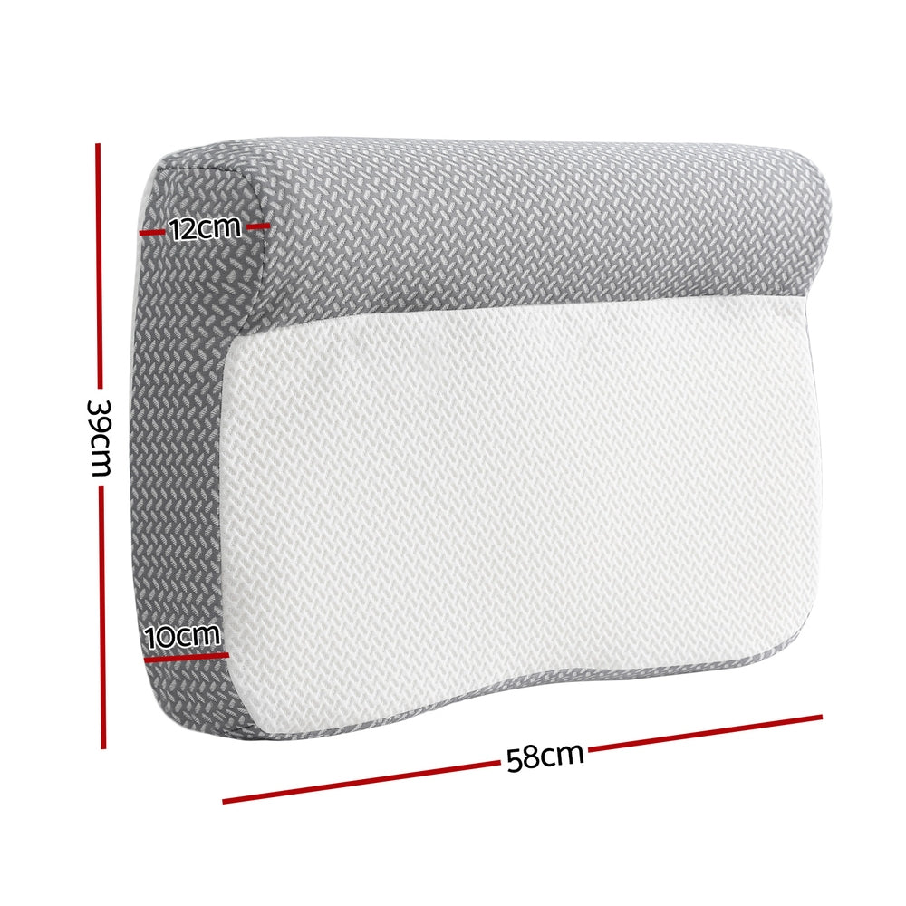Ergonomic Memory Foam Contour Pillow by Giselle