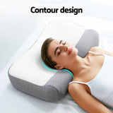 Ergonomic Memory Foam Contour Pillow by Giselle - Top-Down View