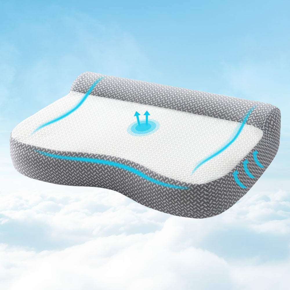 Ergonomic Memory Foam Contour Pillow by Giselle