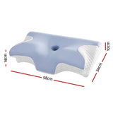 Giselle Bedding Memory Foam Pillow Ergonomic Contour - Side View