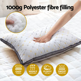 Giselle Bedding Pillows Microfibre Pillow - Top-Down View