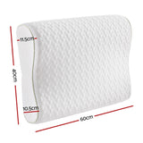 Giselle Memory Foam Pillow Contour Neck - Front View