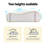 Giselle Memory Foam Pillow Contour Neck - Rear View