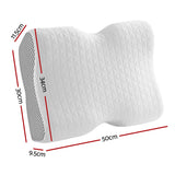 Giselle Memory Foam Pillow Contour Neck - Front View