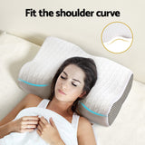 Giselle Memory Foam Pillow Contour Neck - Top-Down View