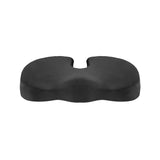Giselle Bedding Seat Cushion Memory Foam Pillow Back Pain Relief Chair Pad Black - Side View