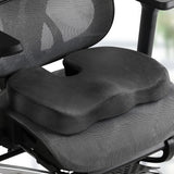 Giselle Bedding Seat Cushion Memory Foam Pillow Back Pain Relief Chair Pad Black - Close-Up Angle