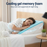 Giselle Bedding Adjustable Wedge Pillow Grey - Rear View