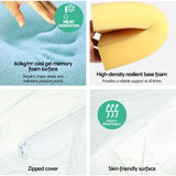 Giselle Bedding Wedge Pillow Bamboo Cover Twin Pack - 45-Degree Angle