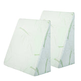 Giselle Bedding Wedge Pillow Bamboo Cover Twin Pack - Close-Up Angle