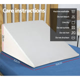Giselle Bedding Wedge Pillow White - Front View