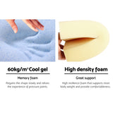 Giselle Bedding Wedge Pillow White & Blue - 45-Degree Angle
