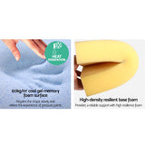 Giselle Bedding Wedge Pillow White Twin Pack - 45-Degree Angle